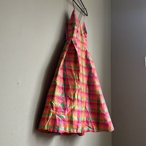 Multicolored Plaid Organza Dress by Isaac Mizrahi for Target Collection.